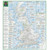 Full view of one side of the map of Great Britain on the Marvellous Maps Ludicrously Moreish Great British Food Map