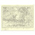 Authentic reproduction of Ordnance Survey map of Wrexham 1896-1904 with a yellow tint background
