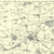 Close up of Authentic reproduction of Ordnance Survey map of Grantham 1896-1904 with a yellow tint background