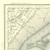 Close up of authentic reproduction of Ordnance Survey map of The Wash 1896-1904 with a yellow tint background