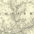 Close up of authentic reproduction of Ordnance Survey map of Harlech 1896-1904 with a yellow tint background