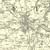 Close up of Authentic reproduction of Ordnance Survey map of Stafford 1896-1904 with a yellow tint background