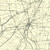 Close up of authentic reproduction of Ordnance Survey map of Spalding 1896-1904 with a yellow tint background