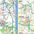 An extract of an enlarged town view from OS Tour Map of Peak District and Derbyshire