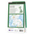 Dark green map back cover of OS Road 3 Map of Southern Scotland and Northumberland showing the area covered by the map