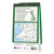 Dark green map back cover of OS Road 6 Map of Wales / Cymru & West Midlands showing the area covered by the map