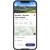 A smartphone with the OS Maps app showing a saved route: Ben Nevis Mountain Track
