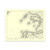 Authentic reproduction of Ordnance Survey map of Iona 1896-1904 with a yellow tint background