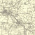 Close up of Authentic reproduction of Ordnance Survey map of Colchester 1896-1904 with a yellow tint background
