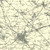 Close up of authentic reproduction of Ordnance Survey map of Swindon 1896-1904 with a yellow tint background