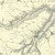 Close up of authentic reproduction of Ordnance Survey map of Fort Augustus 1896-1904 with a yellow tint background