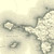 Close up of authentic reproduction of Ordnance Survey map of Milford 1896-1904 with a yellow tint background