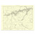 Authentic reproduction of Ordnance Survey map of Balmoral 1896-1904 with a yellow tint background