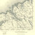 Close up of Authentic reproduction of Ordnance Survey map of Coll 1896-1904 with a yellow tint background