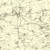 Close up of Authentic reproduction of Ordnance Survey map of Market Harborough 1896-1904 with a yellow tint background