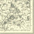 Close up of Authentic reproduction of Ordnance Survey map of Norwich 1896-1904 with a yellow tint background