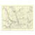 Authentic reproduction of Ordnance Survey map of Kelso 1896-1904 with a yellow tint background