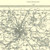 Close up of Authentic reproduction of Ordnance Survey map of Shrewsbury 1896-1904 with a yellow tint background