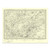 Authentic reproduction of Ordnance Survey map of Clitheroe 1896-1904 with a yellow tint background