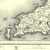 Close up of authentic reproduction of Ordnance Survey map of St Davids 1896-1904 with a yellow tint background