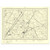 Authentic reproduction of Ordnance Survey map of Ely 1896-1904 with a yellow tint background