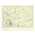 Authentic reproduction of Ordnance Survey map of Peterborough 1896-1904 with a yellow tint background