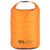 Front view of the OS Dry Bag 25 litre by Ordnance Survey Outdoor Kit bright orange with contour detailing and the OS logo