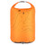 Back view of the OS Dry Bag 25 litre by Ordnance Survey Outdoor Kit bright orange with contour detailing full and fastened