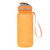 Full view of the orange OS Water Bottle (650ml) by Ordnance Survey Outdoor Kit with capacity measurements and strap