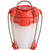 Black Diamond Apollo Lantern full view with legs folded up into its hanging position in Octane red colour