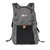 OS Backpack by Ordnance Survey Outdoor Kit in grey and a black pocket with an orange tab  full view of the front