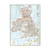 Full view of the completed puzzle of the Vintage British Map 1000 Piece Jigsaw