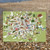 Full view of London Kids' Map by AmazingWorld on a beach