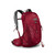 The Osprey Talon 11 Men's Daypack backpack in Cosmic Red with light grey details facing towards the right to show front and harness