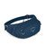 The Osprey Daylite Waist Pack in Wave Blue showing the waist strap and front pocket with logo and zip pockets