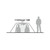 Side view illustration of the Robens Boulder 3 Tent showing the height of the tent 2 adult shapes 1 sat up & 1 standing outside
