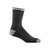 Darn Tough Men's Hiker Micro Crew Midweight Socks in Black with light grey heel and toe displayed against a white background