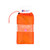 The OS Scafell Pike  Picnic Blanket by Ordnance Survey Outdoor Kit in it's orange bag and retail card front view