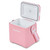 Igloo Tag Along Too Cooler in blush with white logo with an open lid showing the white and grey inside