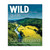 Wild Guide Central England travel guide front cover with an image of a valley with bright green grass and a river