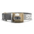 Silva Terra Scout XT Headlamp front view showing light brown lamp and light grey headband with SILVA printed in white capital lettering on the band