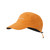 Phase Lite Cap by Montane orange cap showing logo label on a white background