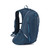 Montane Trailblazer 18 Daypack in blue an angled front view showing the front pockets, straps and printed logo