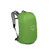 Osprey Hikelite 26 Backpack packed facing to the right front with green rain cover.