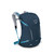 Osprey Hikelite 26 Backpack packed facing to the right front view showing straps and lateral pocket in atlas blue