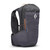 Black Diamond Men's Pursuit 15L Backpack in Carbon-Moab Brown an angled front view showing the front pockets, straps and printed logo