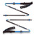 Black Diamond Men's Distance Carbon FLZ Trekking Poles collapsed and separated into sections