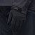 Black Diamond Lightweight Screentap Gloves in black, close up with person wearing the left hand glove