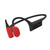 Suunto Wing Headphones in red front angled view