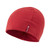 Red Protium Beanie Hat by Montane showing the logo label, the hat is displayed on a white background